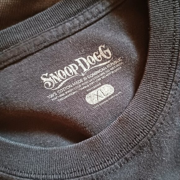 Men's Black XL Snoop Dogg Graphic T-Shirt Rap Concert Bad Music - Picture 3 of 4